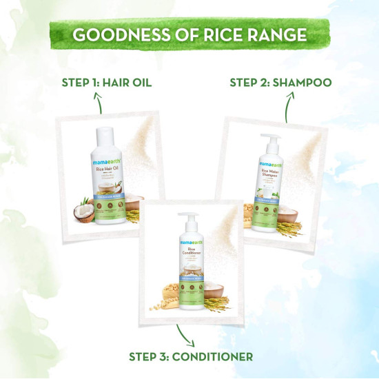 Mamaearth Rice Water Shampoo - Damage Repair & Split End Reduction