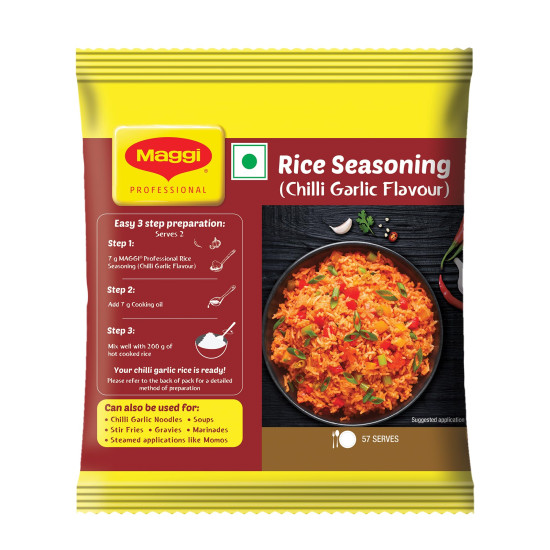 MAGGI Professional Rice Seasoning - Chilli Garlic Flavour, 200g Pouch MAGGI Professional Rice Seasoning - Chilli Garlic Flavour, 200g Pouch