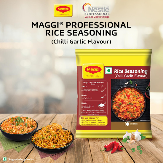 MAGGI Professional Rice Seasoning - Chilli Garlic Flavour, 200g Pouch MAGGI Professional Rice Seasoning - Chilli Garlic Flavour, 200g Pouch