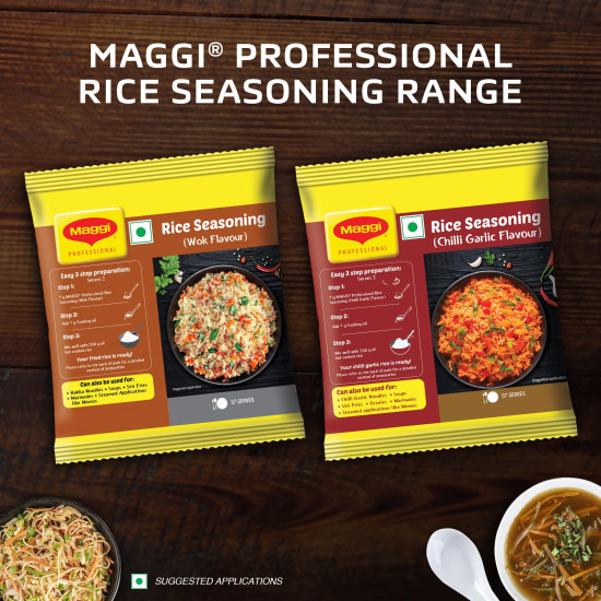 MAGGI Professional Rice Seasoning - Chilli Garlic Flavour, 200g Pouch MAGGI Professional Rice Seasoning - Chilli Garlic Flavour, 200g Pouch