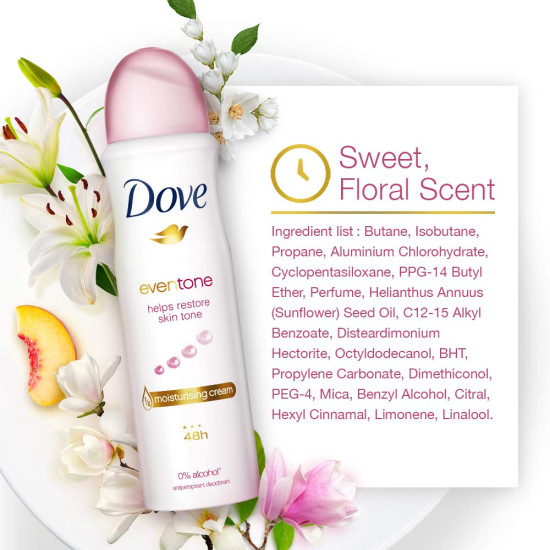 Dove Eventone Antiperspirant Deodorant for Women - Long-Lasting Odour Protection