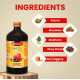 Baidyanath Ayurved Arjunarishta Syrup - 450ml | Helps in Management of Blood Pressure | Helpful in maintaining wellness of Heart Problems (Pack of 1)