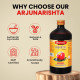 Baidyanath Ayurved Arjunarishta Syrup - 450ml | Helps in Management of Blood Pressure | Helpful in maintaining wellness of Heart Problems (Pack of 1)