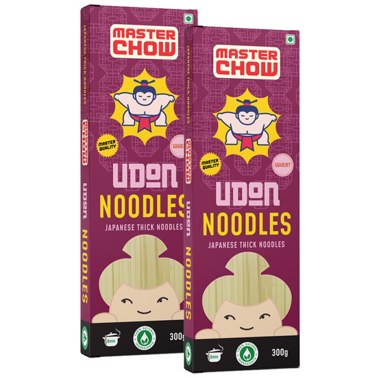 MasterChow Healthy Wheat Udon Noodles - 100% Whole Wheat, No Maida MasterChow Healthy Wheat Udon Noodles - 100% Whole Wheat, No Maida