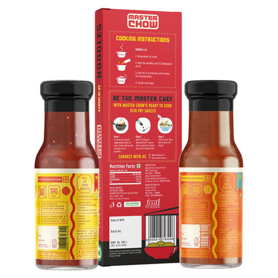 MasterChow Hot Chilli Garlic Noodle Pack - Authentic Asian Flavors