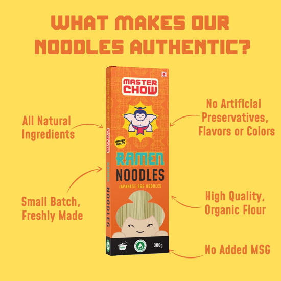 MasterChow Japanese Ramen Noodles - Authentic Taste in 10 Minutes