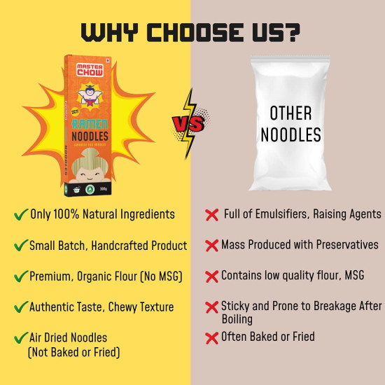 MasterChow Japanese Ramen Noodles - Authentic Taste in 10 Minutes