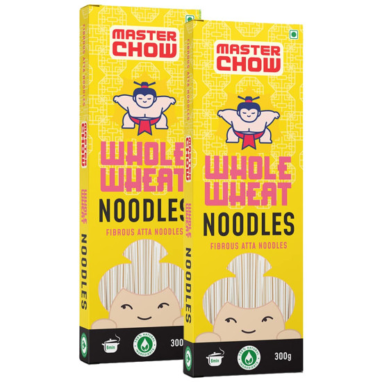 MasterChow Healthy Whole Wheat Noodles - 100% Atta, No Maida, Not Fried