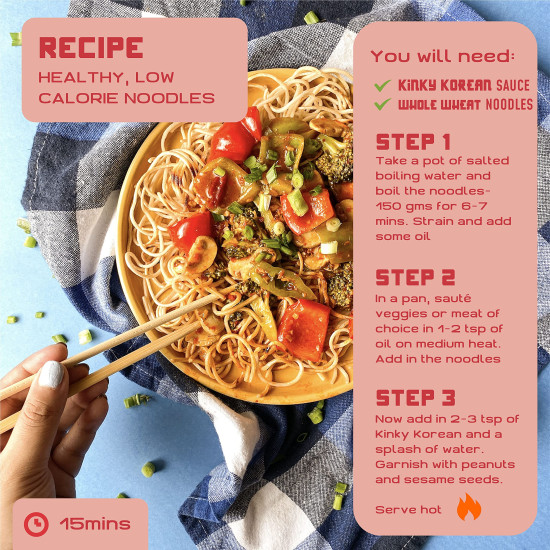 MasterChow Healthy Whole Wheat Noodles - 100% Atta, No Maida, Not Fried
