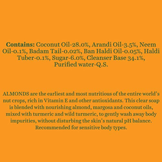 Biotique Almond Oil Nourishing Bathing Bar - Ayurvedic & Organically Pure