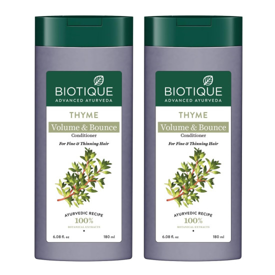 Biotique Thyme Volume Conditioner - Enhance Volume & Bounce