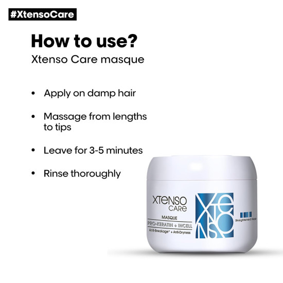 L'OREAL PROFESSIONNEL PARIS Xtenso Care Shampoo + Mask + Serum Combo - Ultimate Hair Protection