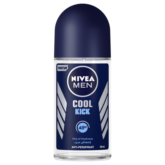 Nivea Cool Kick Deodorant Roll On for Men - Long-lasting Freshness