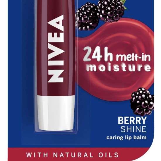 Nivea Lip Balm - Fruity Berry Shine for Smooth Lips