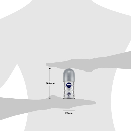 Nivea Silver Protect Deodorant Roll On for Men - Antibacterial Protection