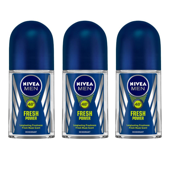Nivea Fresh Power Deodorant Roll On for Men - Long-lasting Freshness