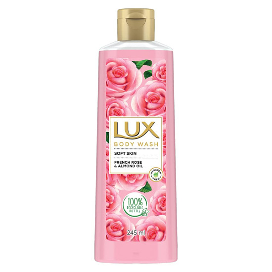 LUX Shower Gel - French Rose Fragrance & Almond Oil for Soft & Glowing Skin