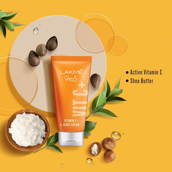 Lakme 9to5 Active Vitamin C+ Night Cream - For Radiant Skin