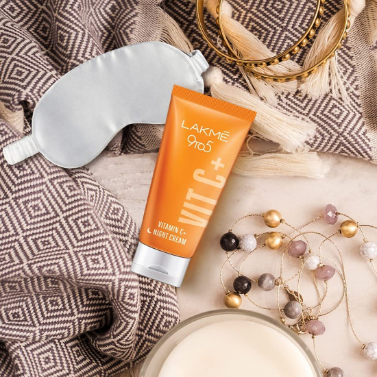 Lakme 9to5 Active Vitamin C+ Night Cream - For Radiant Skin