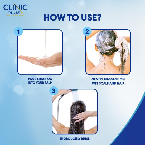 Clinic Plus Strong & Long Shampoo - Strengthening Formula with Milk Proteins