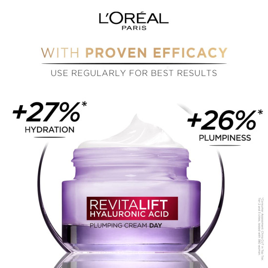 L'Oreal Paris Revitalift Hyaluronic Acid Day Cream - Hydrates & Replumps
