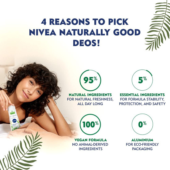 Nivea Naturally Good Deodorant - Bio Aloe Vera for Women, 75 ml