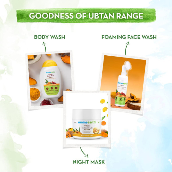 Mamaearth Ubtan Ultra Light Gel Oil-Free Moisturizer - Deep Hydration with Turmeric & Saffron