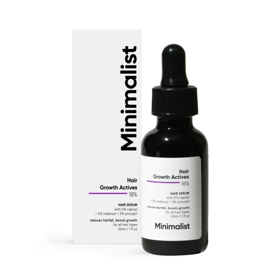 Minimalist Hair Growth Serum - 18% Hair Growth Actives for Hair Fall Control Minimalist Hair Growth Serum - 18% Hair Growth Actives for Hair Fall Control