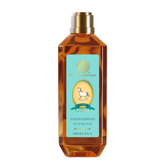 Forest Essentials Dasapushpadi Baby Hair and Body Wash & Massage Oil - Gentle Ayurvedic Care