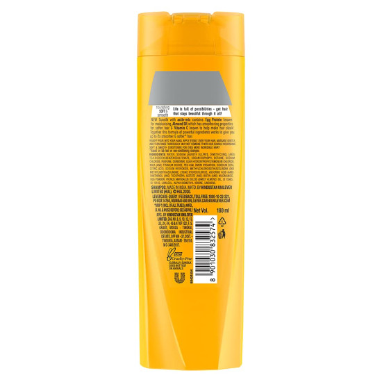 Sunsilk Nourishing Soft & Smooth Shampoo 180 ml - For 2X Smoother Hair