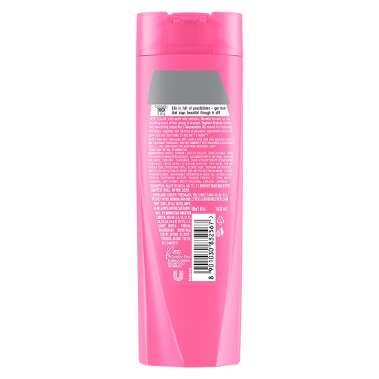 Sunsilk Lusciously Thick & Long Shampoo 180 ml - For Thicker, Fuller Hair