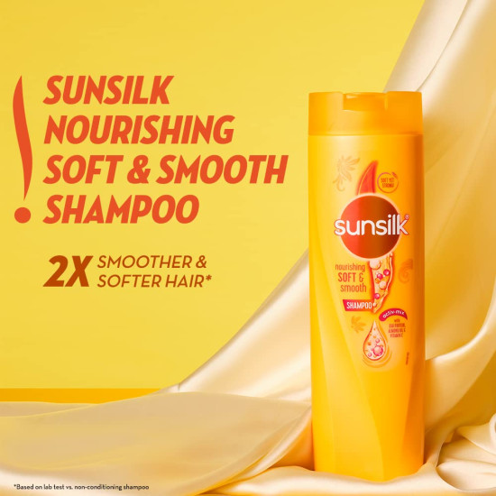 Sunsilk Nourishing Soft & Smooth Shampoo 360 ml - For 2X Smoother Hair