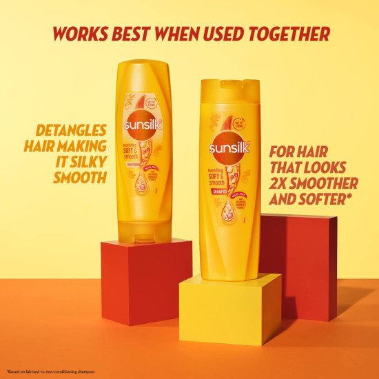 Sunsilk Nourishing Soft & Smooth Shampoo 360 ml - For 2X Smoother Hair