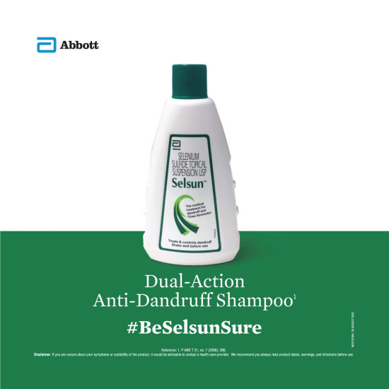 Abbott Selsun Suspension Anti Dandruff Shampoo - Effective Dandruff Solution