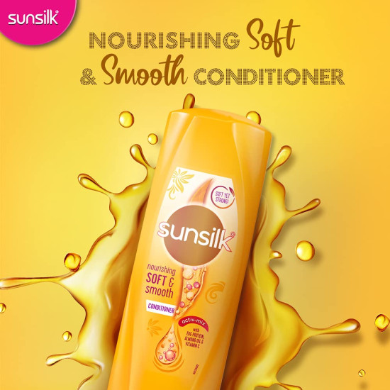 Sunsilk Nourishing Soft & Smooth Conditioner 180 ml - Enriched with Egg Ceramide Complex