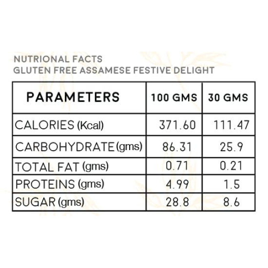 Indulgence Ghila Pitha Mix - Gluten Free Assamese Snack 220g (Pack of 2)