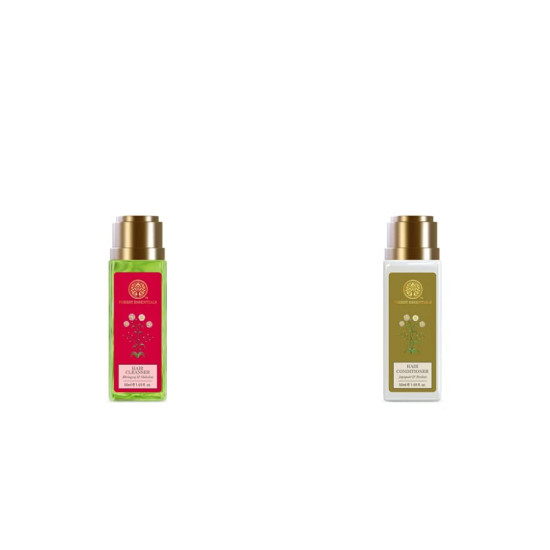 Forest Essentials Hair Cleanser & Conditioner Set - Natural Hair Care Essentials
