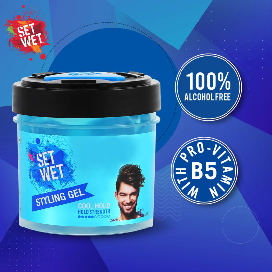 Set Wet Extreme Hold Hair Spray & Cool Hold Hair Gel for Men - Long-lasting Style