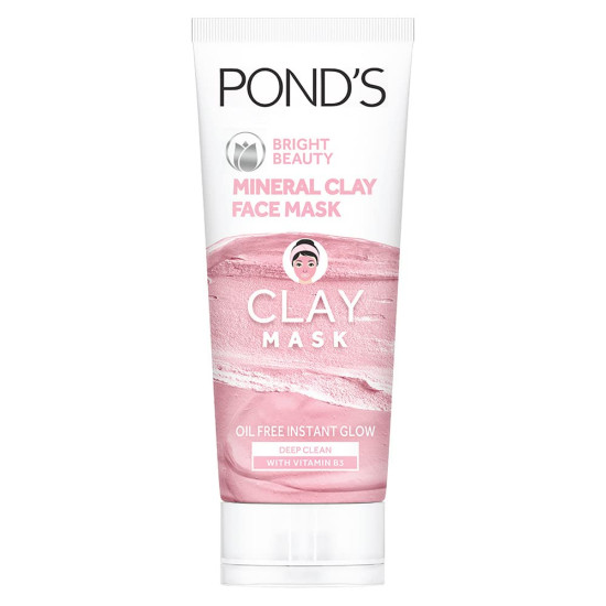 POND'S Bright Beauty Mineral Clay Mask - 4X Oil Absorbing & Brightening
