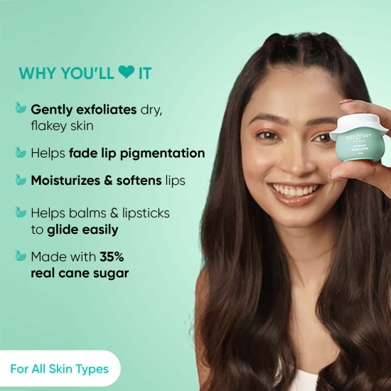 Dot & Key LIP POLISH Choco Mint Exfoliating Sugar Scrub - Soft & Moisturized Lips