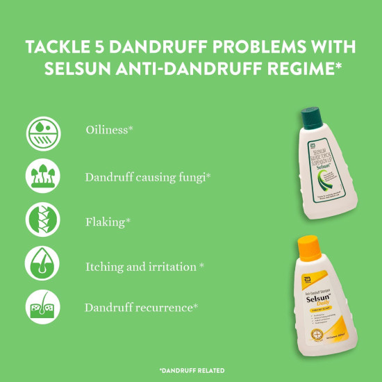 Abbott Selsun Daily Anti-Dandruff Shampoo - Effective Dandruff Control