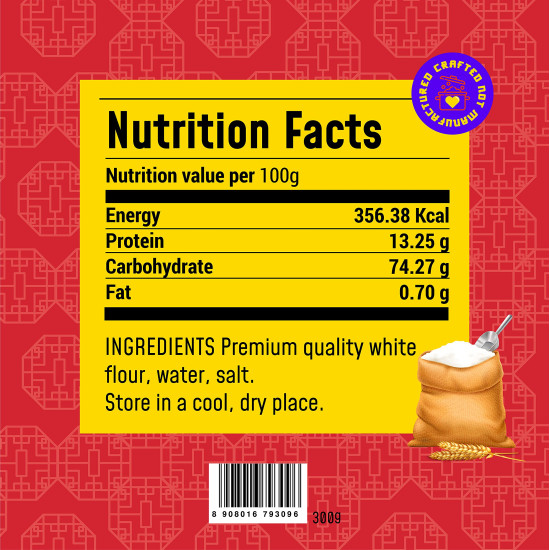 MasterChow Chinese Hakka & Udon Noodle Pack - All-Natural & Not Fried