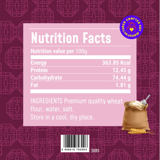 MasterChow Chinese Hakka & Udon Noodle Pack - All-Natural & Not Fried