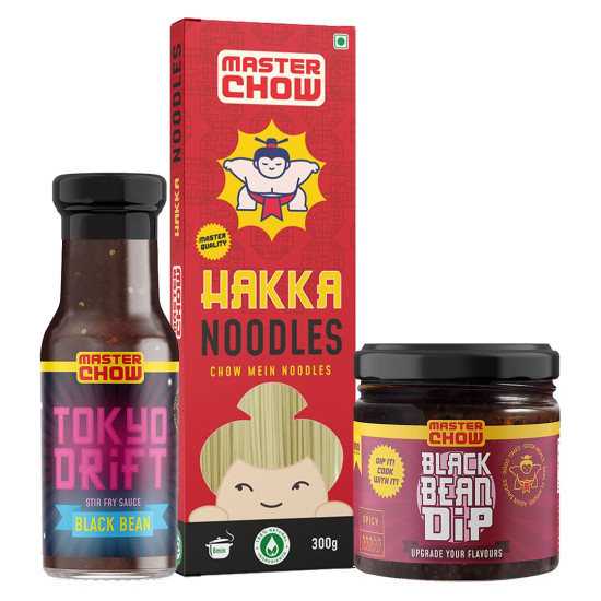 MasterChow Black Bean Jajangmyeon Combo Pack - Authentic Asian Flavors