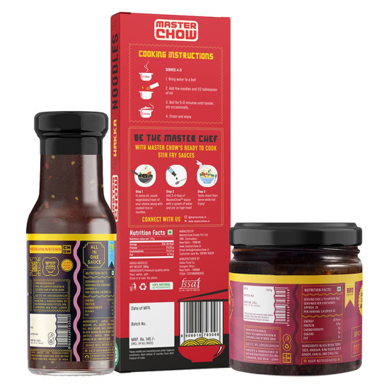 MasterChow Black Bean Jajangmyeon Combo Pack - Authentic Asian Flavors