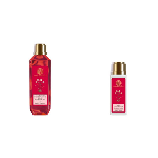 Forest Essentials Ayurvedic Bhring Raj Herb Enriched Head Massage Oil & Conditioner - Natural Hair Care