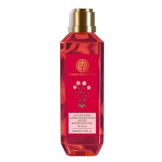 Forest Essentials Ayurvedic Bhring Raj Herb Enriched Head Massage Oil & Conditioner - Natural Hair Care
