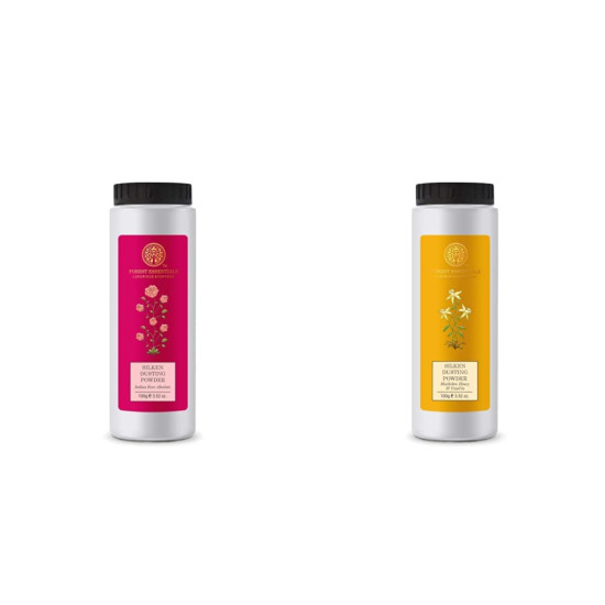 Forest Essentials Silken Dusting Powder - Indian Rose Absolute & Honey Vanilla