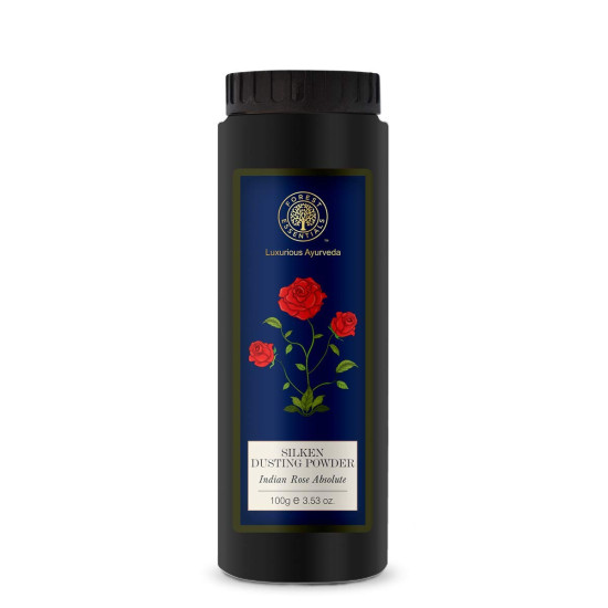 Forest Essentials Silken Dusting Powder - Indian Rose Absolute & Honey Vanilla