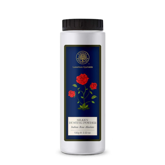 Forest Essentials Silken Dusting Powder - Indian Rose Absolute & Honey Vanilla